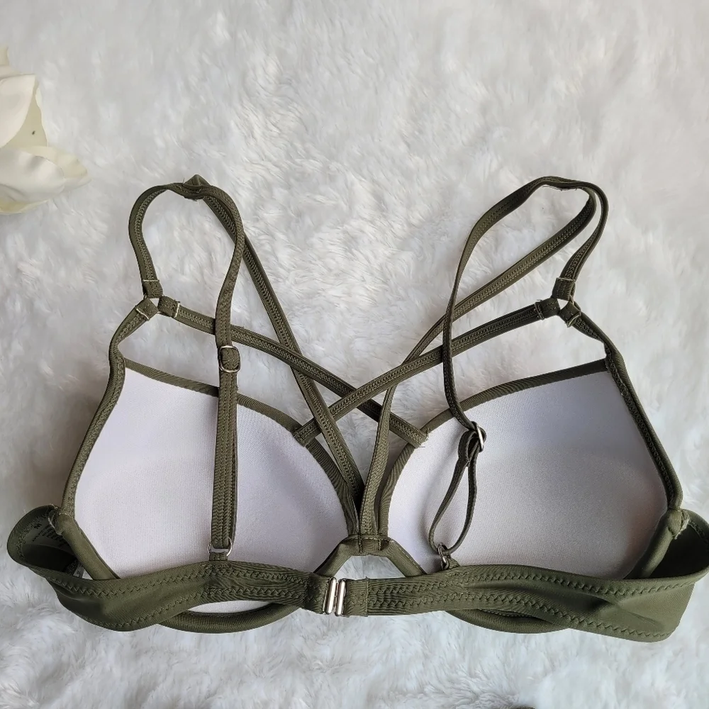 SHEIN Cut Front Bustier Bikini Set